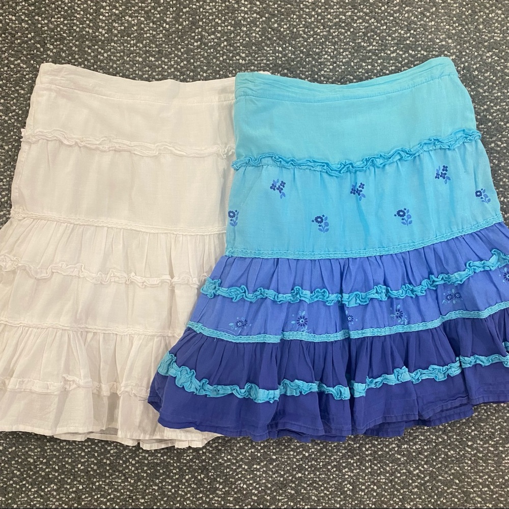 2-Pack Girls’ Tiered Ruffle Skirts